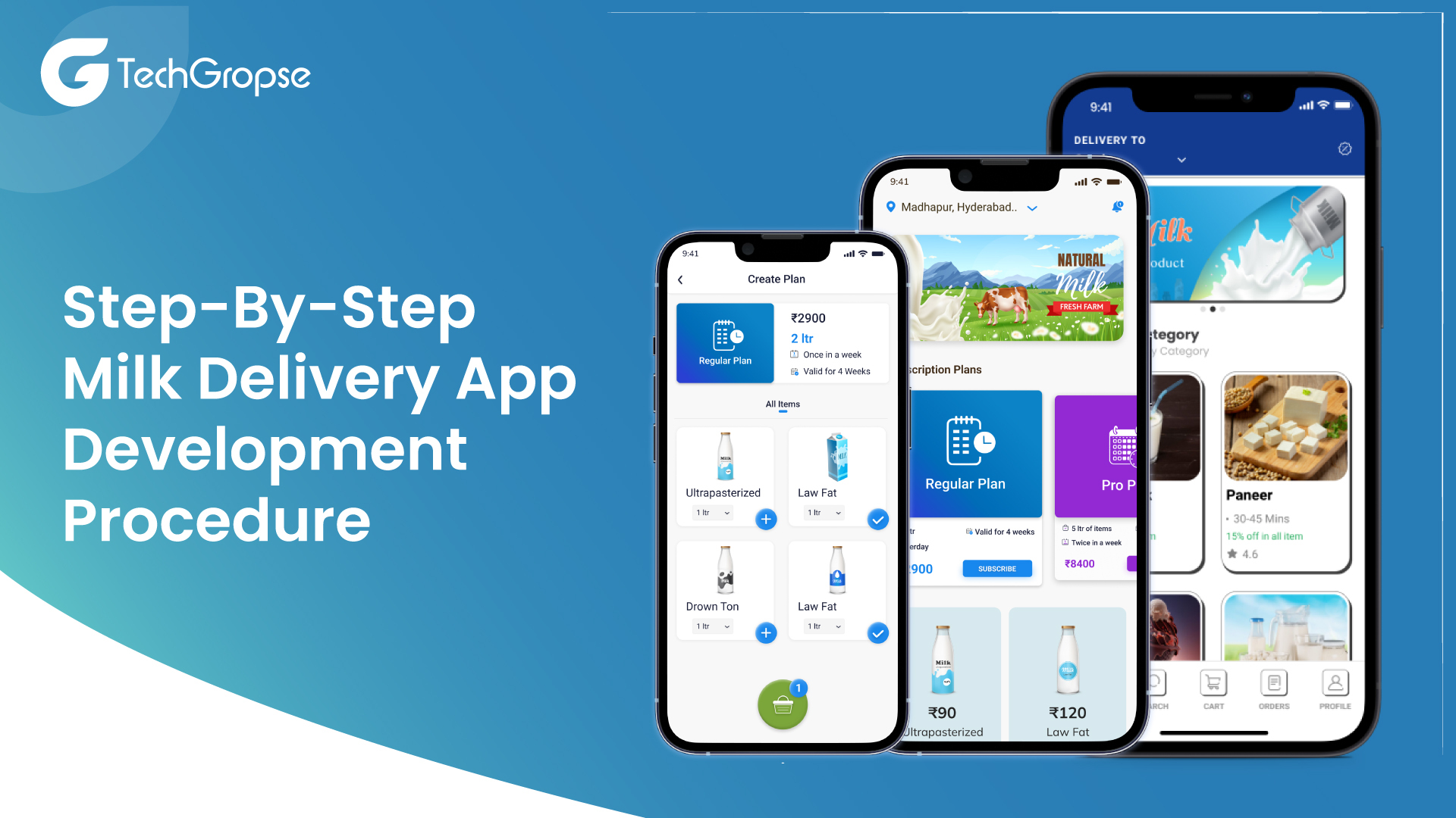 Step-By-Step Milk Delivery App Development Procedure