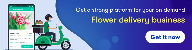 flower delivery app cta