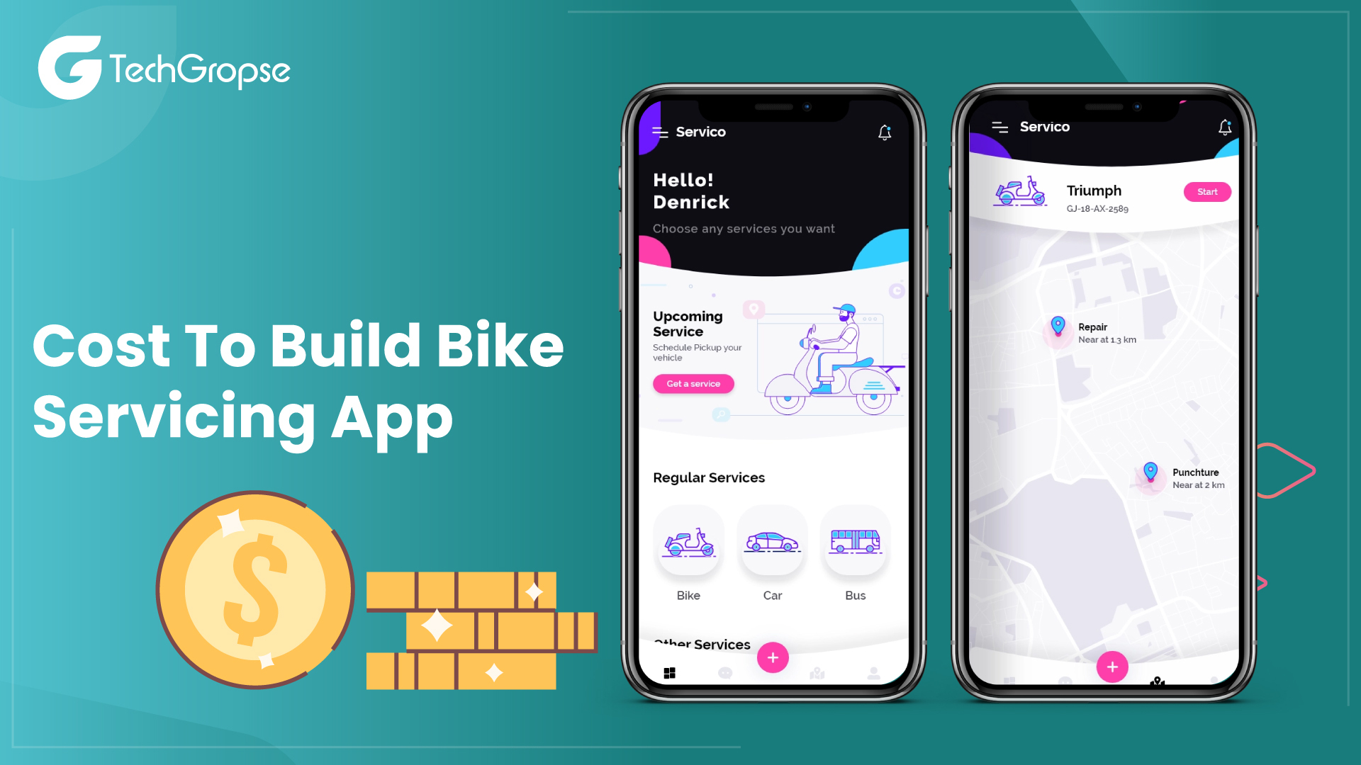 Cost to Build Bike Servicing App 