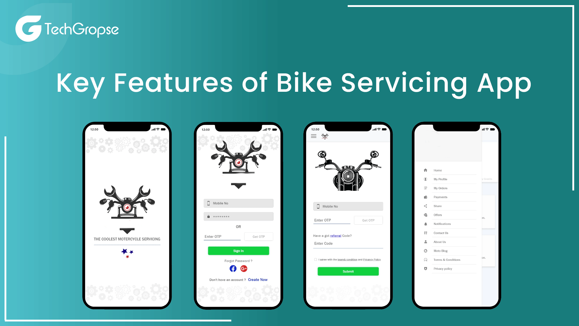 Key Features of Bike Servicing App 
