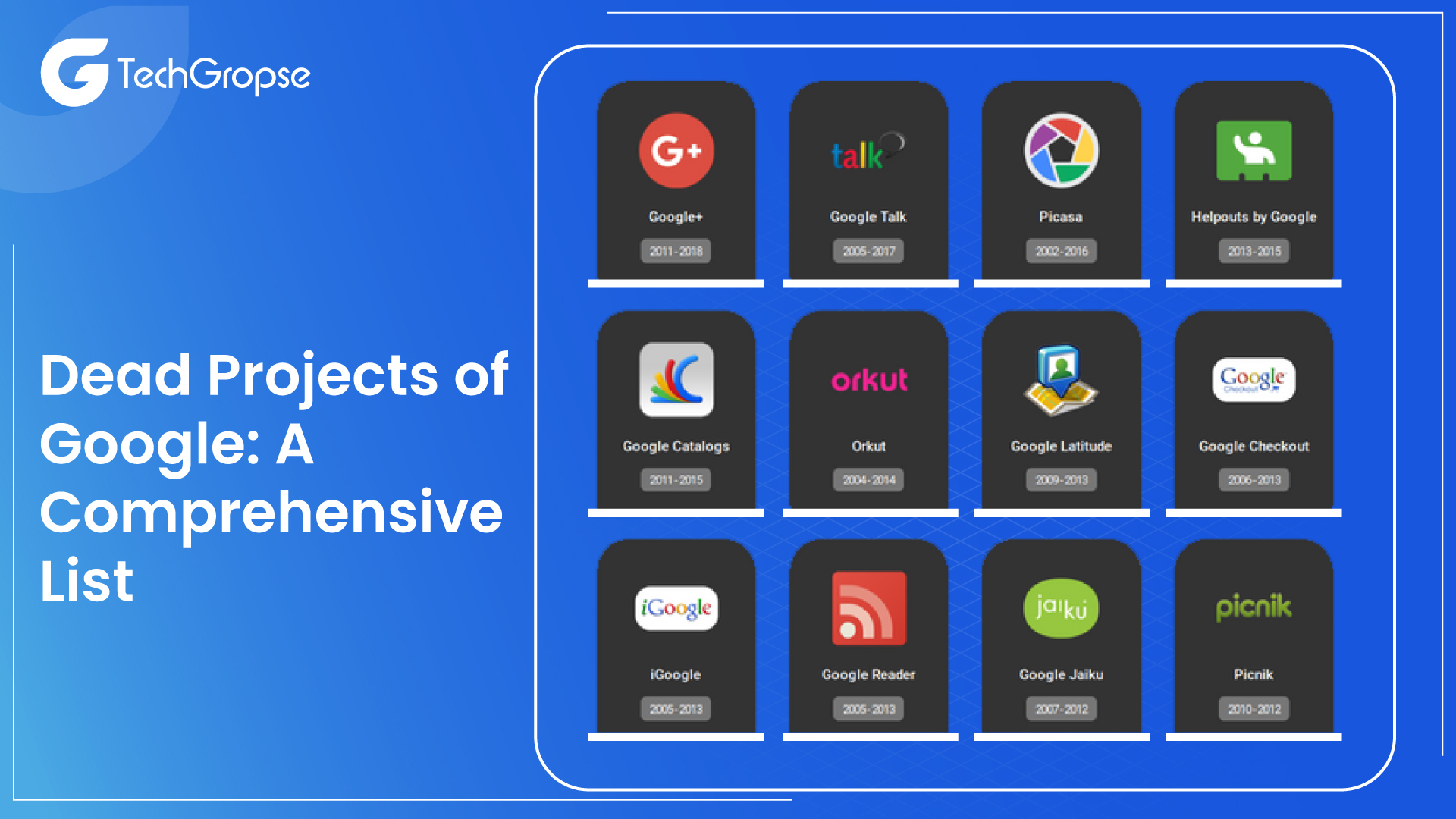 Dead Projects of Google: A Comprehensive List