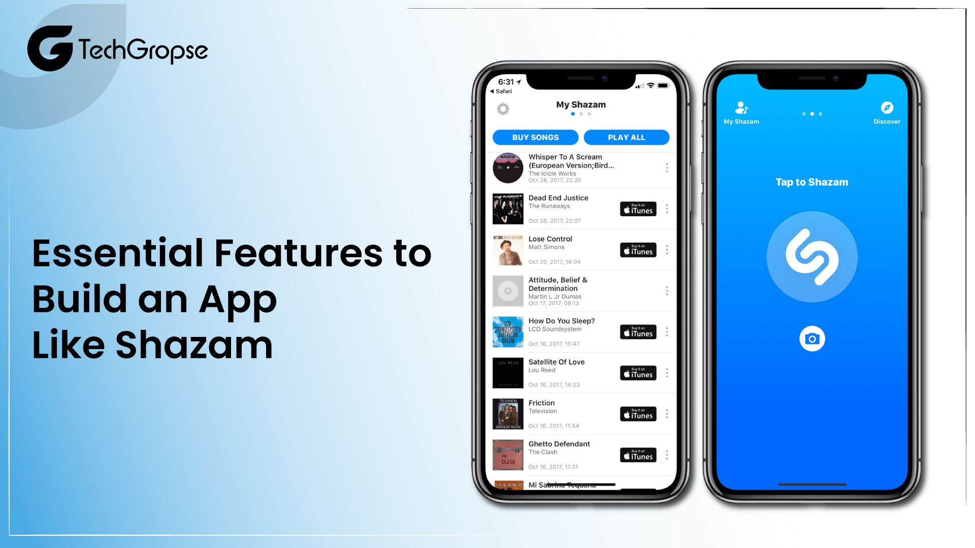 Essential Features to Build an App Like Shazam