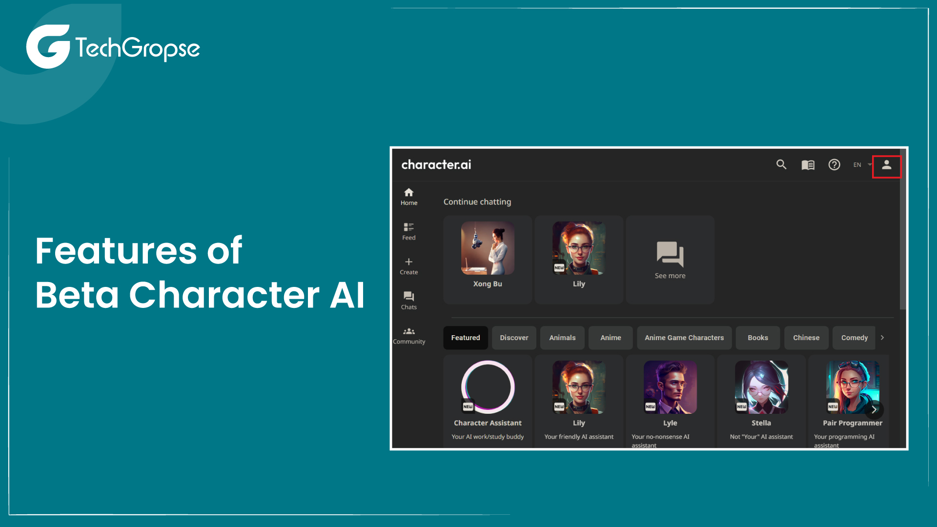 Features of Beta Character AI
