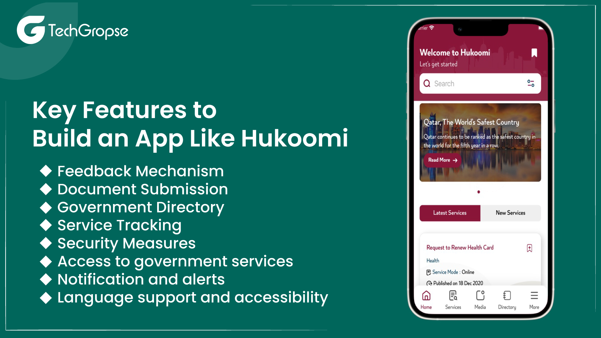 Include Key Features to Build an App Like Hukoomi
