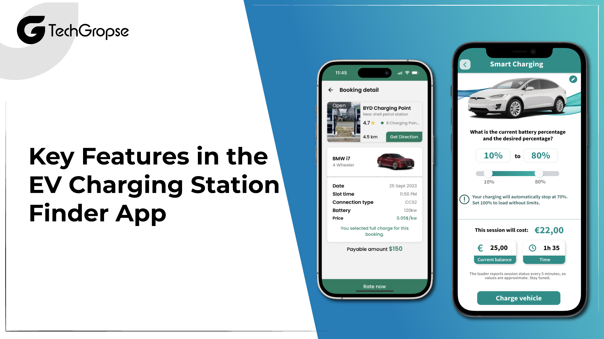 Key Features in the EV Charging Station Finder App