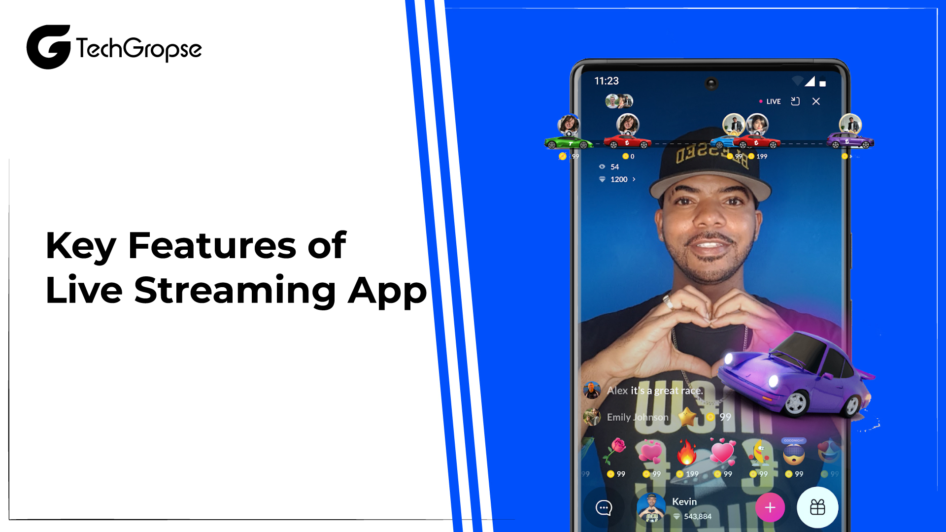 Key Features of Live Streaming App