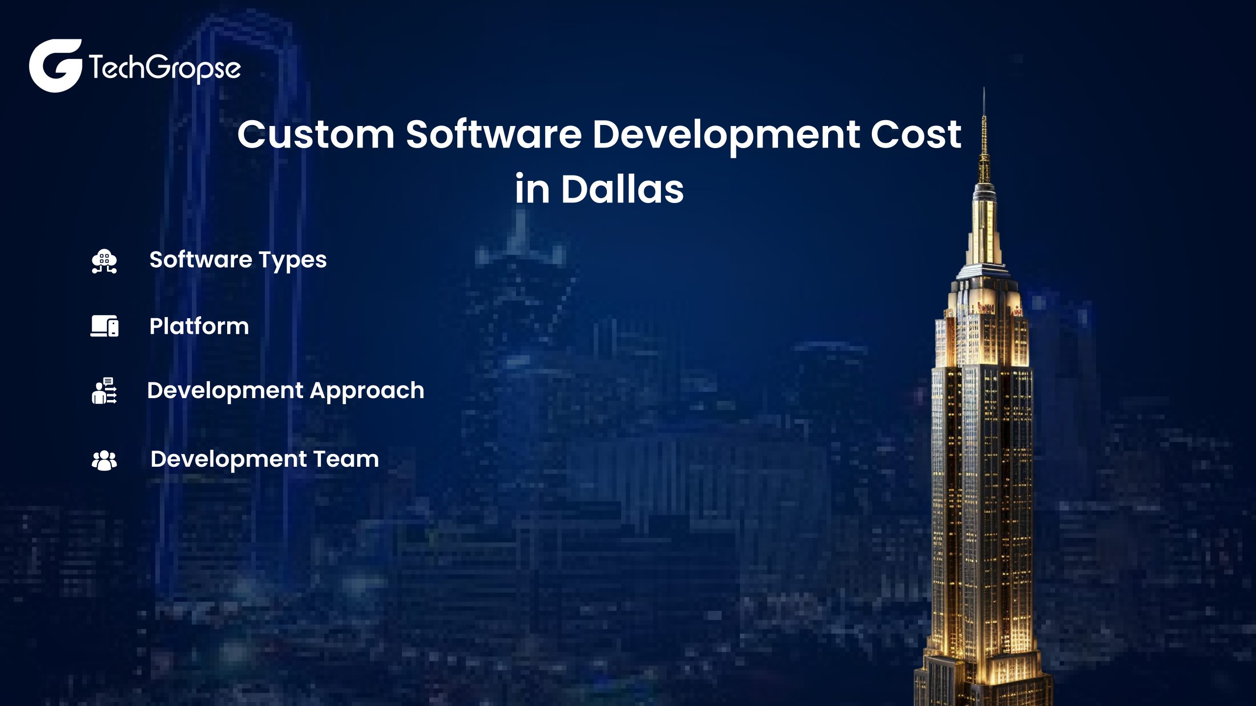 Custom Software Development Cost in Dallas - TechGropse
