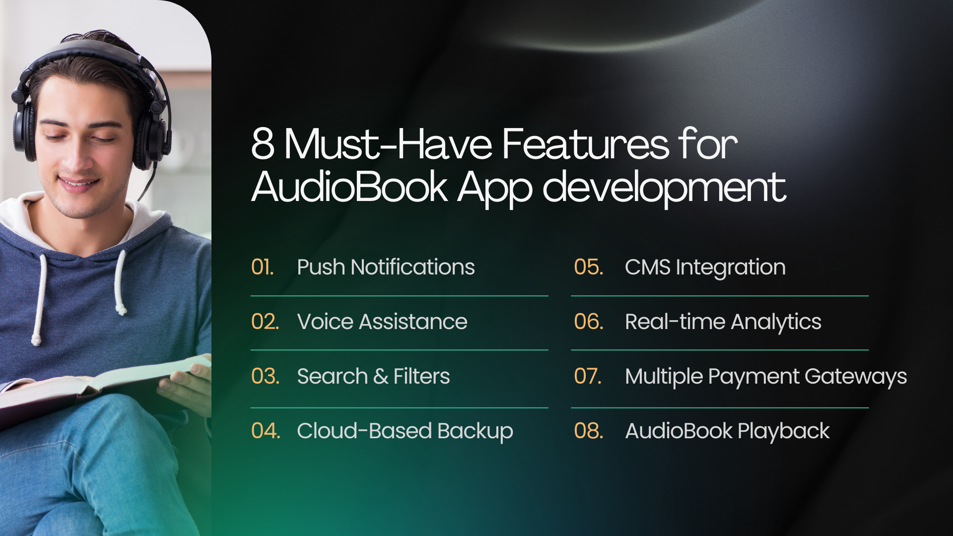 8 Must-Have Features for AudioBook App development