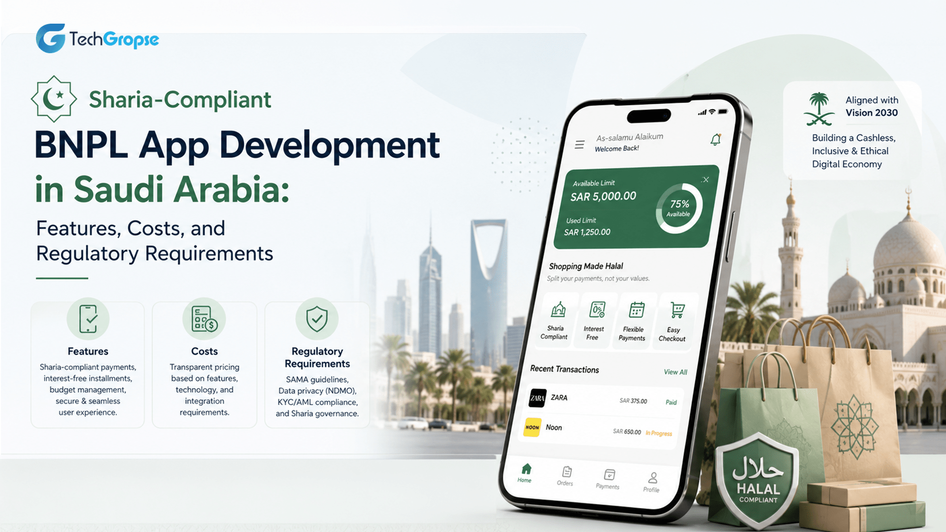 Sharia-Compliant BNPL App Development in Saudi Arabia Features, Costs, and Regulatory Requirements_