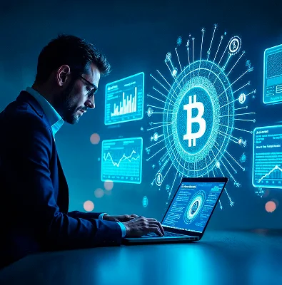 Blockchain icon representing our expertise in decentralization.