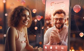 Heart icon for dating app development by a custom app development company.