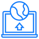 Rocket launch icon for our app deployment and launch services.