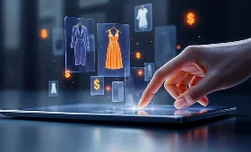 E-commerce bag icon for custom e-commerce app development.