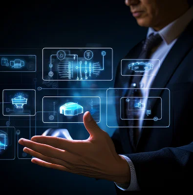 Edge computing icon for our custom IoT and app development services.