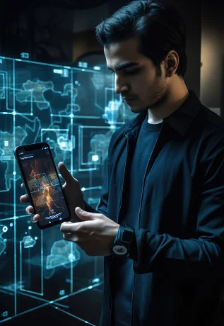 Brain icon for AI and Machine Learning (ML) app development services.