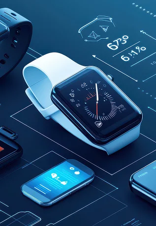 Smartwatch icon for our custom wearable app development services.