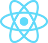 React Native logo for cross-platform app development in Dallas, TX