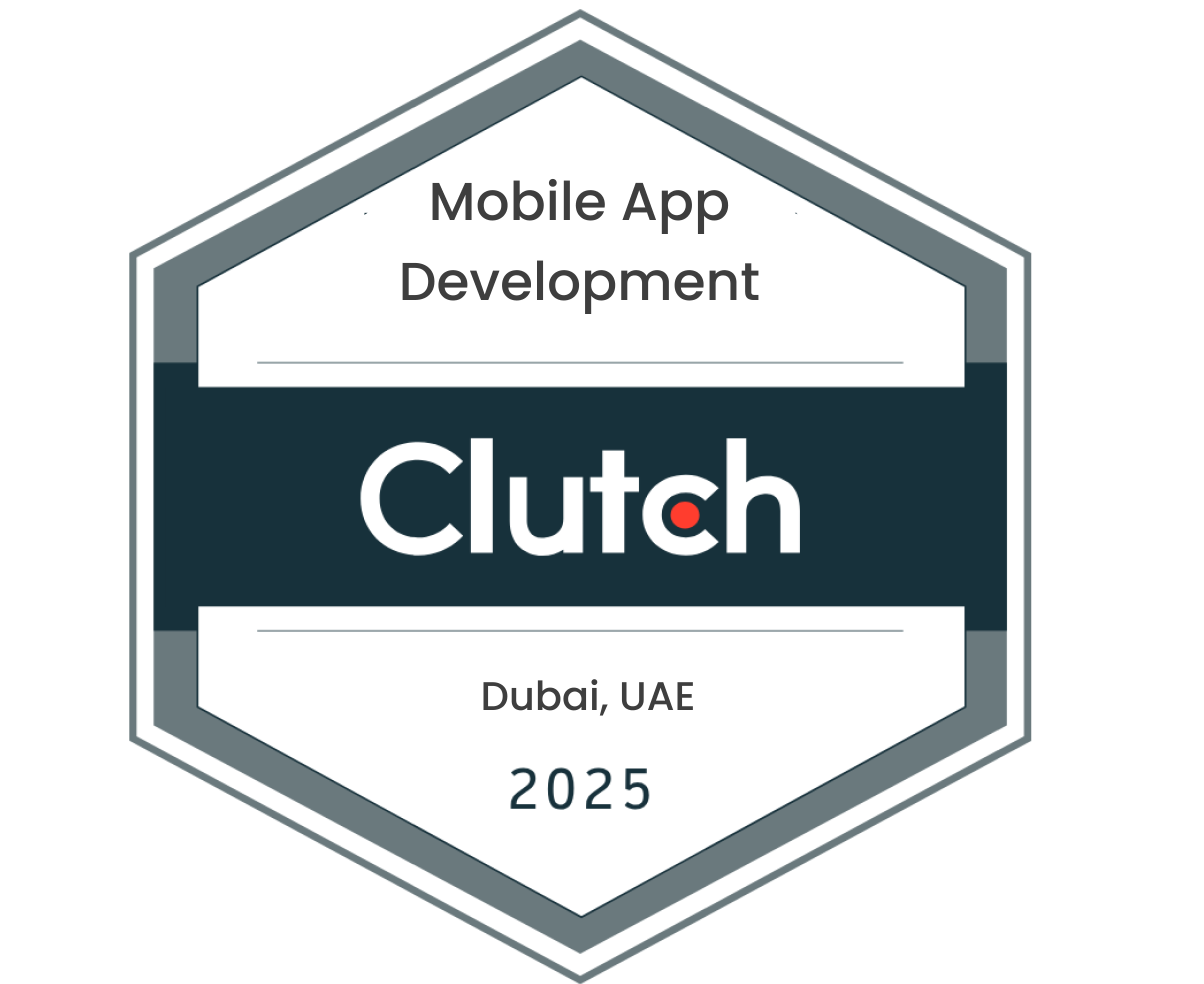 Top Mobile App Development Company — Clutch award badge