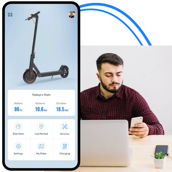 custom scooter sharing app development services