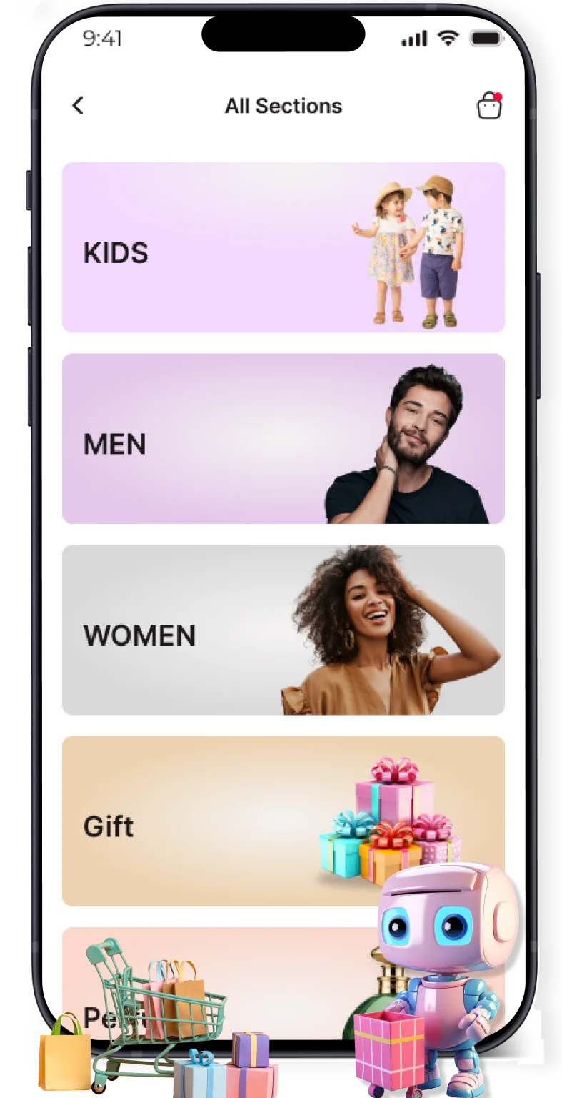 Portfolio showcase - mobile app development Los Angeles