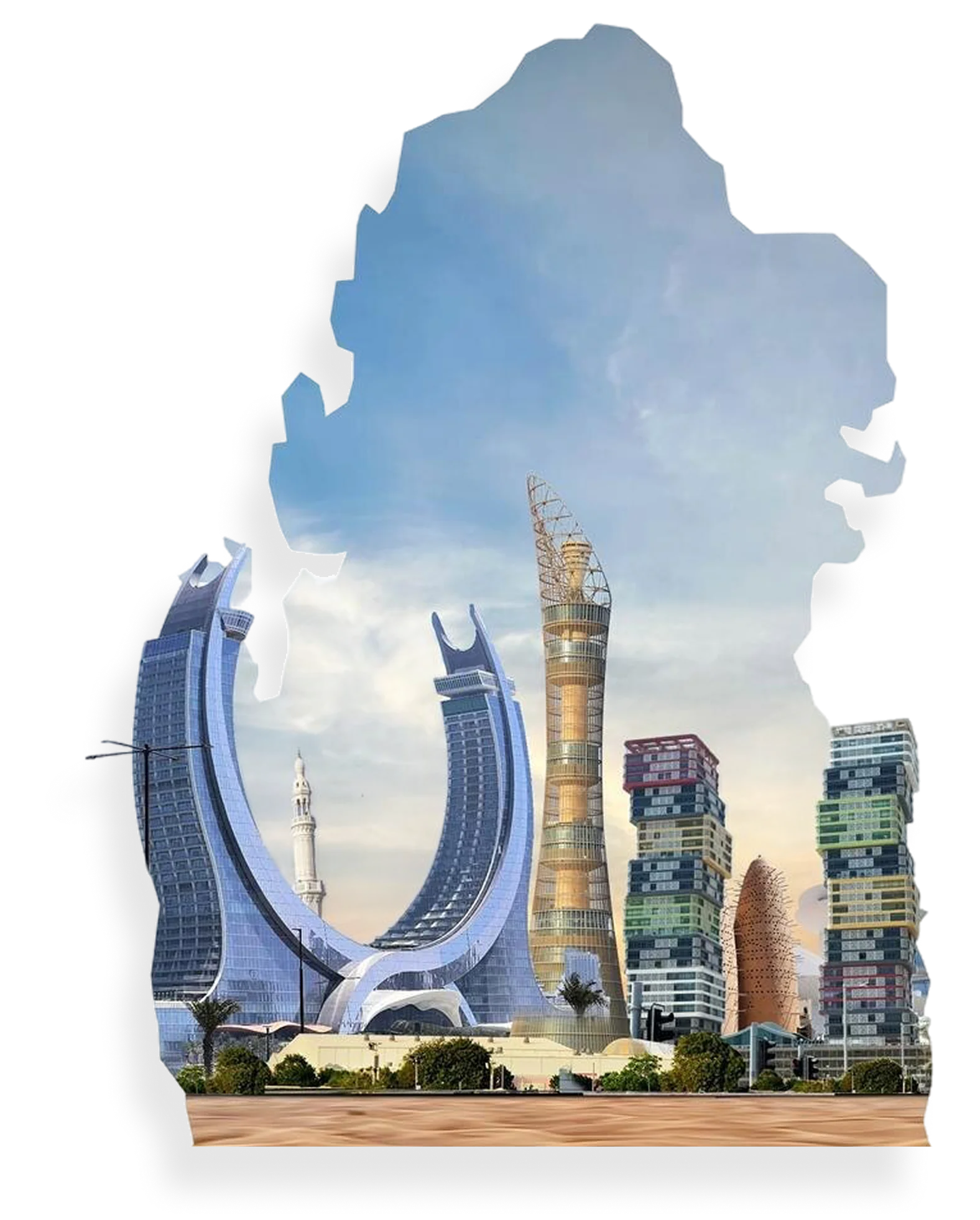 Doha Qatar skyline — mobile app development services for Qatar businesses