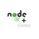 Logo for Express.js, a Node.js framework.