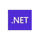 Logo for .NET, a Microsoft development framework.
