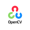 Logo for OpenCV, a computer vision library.