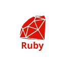 Logo for Ruby, a dynamic programming language.
