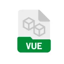 Logo for Vue.js, a JavaScript framework.